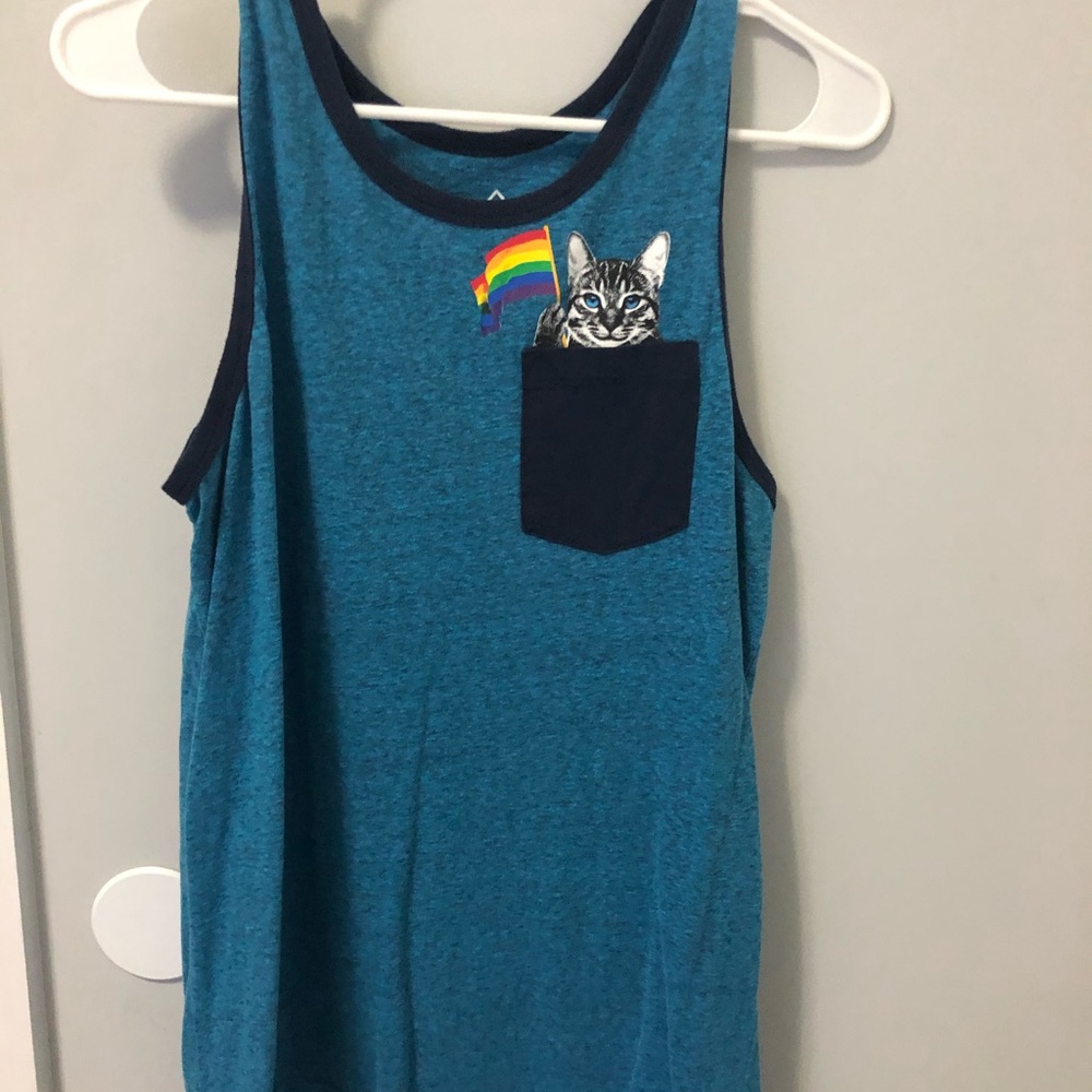 kitty pride flag tank